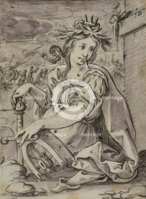 Catherine of Alexandria, unknown date. Creator: Anon.