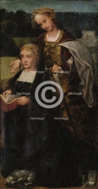 Catherine of Aragon (1485-1536), 1525. Creator: Isenbrant, Adriaen (1490-1551).