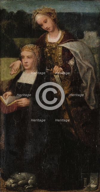 Catherine of Aragon (1485-1536), 1525. Creator: Isenbrant, Adriaen (1490-1551).