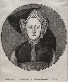 Catherine of Aragon, 1647. Creator: Wenceslaus Hollar (Bohemian, 1607-1677)
