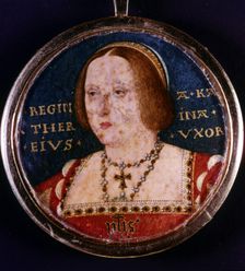 Catherine of Aragon, first wife of Henry VIII, c1510-1533. Artist: Lucas Horenbout
