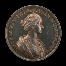 Catherine of Braganza, 1638-1705, Wife of Charles II, King of England, 1662 [reverse], 1662. Creator: Jan Roettiers