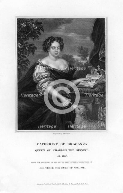 Catherine of Braganza, Queen of Charles II, 1833.Artist: S Freeman