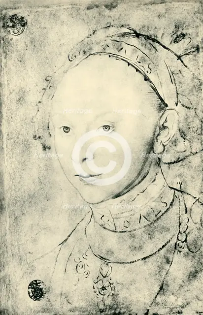 Catherine of Brunswick-Grubehagen, 1540, (1943).  Creator: Lucas Cranach the Younger.