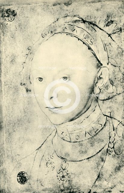 Catherine of Brunswick-Grubehagen, 1540, (1943).  Creator: Lucas Cranach the Younger.
