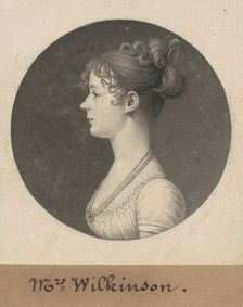 Catherine Andrews Wilkinson, 1808. Creator: Charles Balthazar Julien Févret de Saint-Mémin