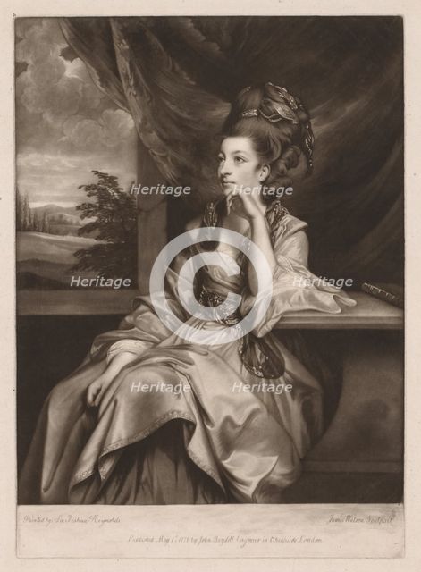 Catherine Bunbury, 1778. Creator: James I Watson (British, 1740-1790).