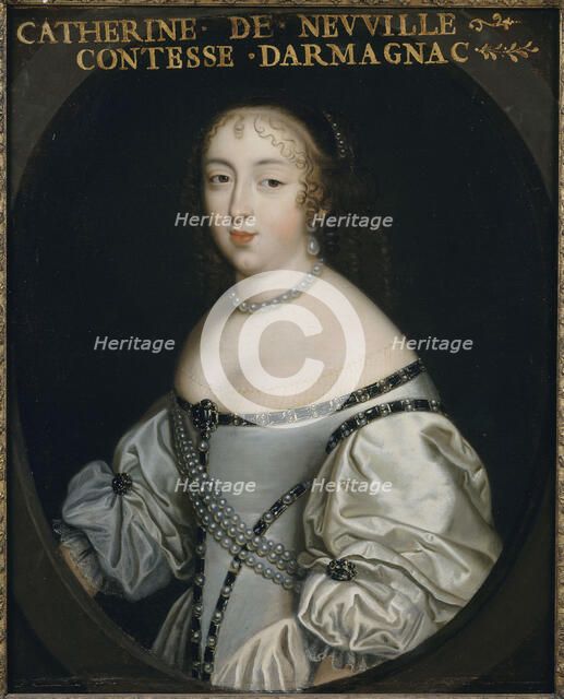 Catherine de Neufville de Villeroy, comtesse d'Armagnac (1639-1707), ca 1665. Creator: Anonymous.