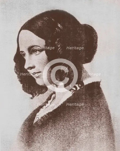 Catherine Dickens (née Hogarth) (1815-1879), the wife of novelist Charles Dickens.