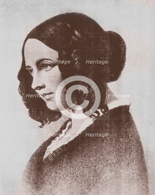 Catherine Dickens (née Hogarth) (1815-1879), the wife of novelist Charles Dickens.