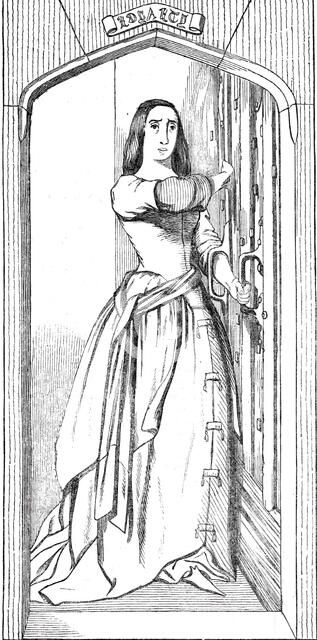 Catherine Douglas - fresco by Mr. Redgrave, 1844. Creator: Unknown.