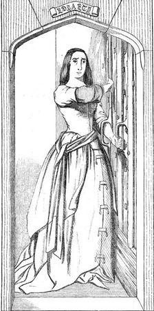 Catherine Douglas - fresco by Mr. Redgrave, 1844. Creator: Unknown