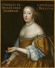 Catherine Henriette d'Harcourt, duchesse d'Arpajon (1631-1701), ca 1665. Creator: Beaubrun, Charles (1604-1692)