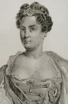 Catherine I of Russia (1684-1727), 1839. Creators: Augustin François Lemaitre, Pannier