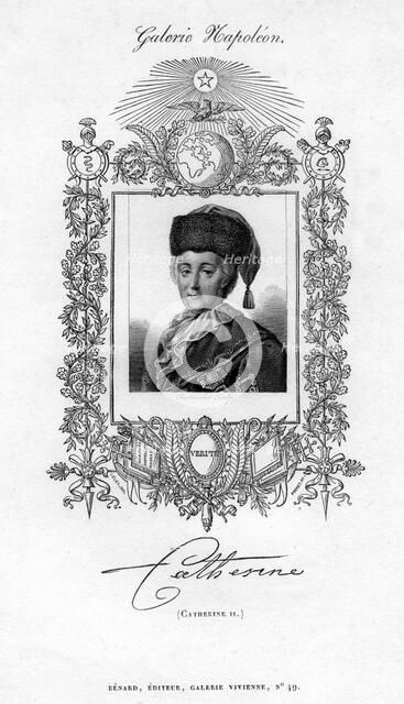 Catherine II of Russia, c18th century. Artist: Pierre-François Bertonnier