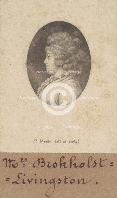 Catherine Keteltas Livingston, 1797-1798. Creator: Charles Balthazar Julien Févret de Saint-Mémin.