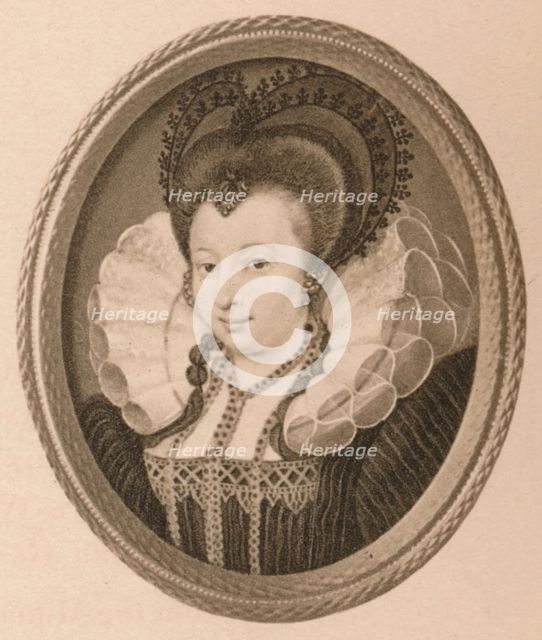 'Catherine Knevett, Countess of Suffolk', c16th century (1904). Artist: Nicholas Hilliard.