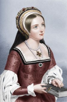 Catherine Parr (1512-1548), the sixth wife of King Henry VIII, 1851. Artist: William Henry Mote