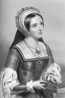 Catherine Parr (1512-1548), the sixth wife of King Henry VIII, 1851.Artist: WH Mote