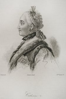 Catherine the Great,1839. Creator: Mme Lesueur