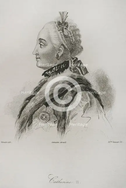 Catherine the Great,1839. Creator: Mme Lesueur.