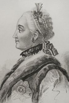 Catherine the Great,1839. Creator: Mme Lesueur