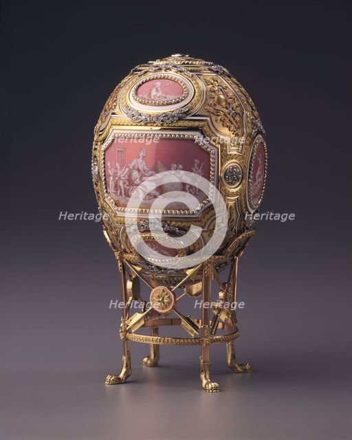 Catherine the Great Easter Egg, 1914. Artist: Wigström, Henrik Immanuel, (Fabergé manufacture) (active Early 20th cen.)