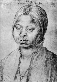 Catherine, the Mulatta of the Portuguese Bradao 1521, (1936). Artist: Albrecht Dürer