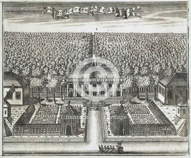 Catherinehof, 1717. Creator: Rostovtsev, Alexei Ivanovich (1670s-1730s).