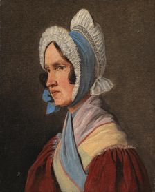 Cathrine Lundbye, née Bonnevie, the artist's mother, 1836. Creator: Johan Thomas Lundbye