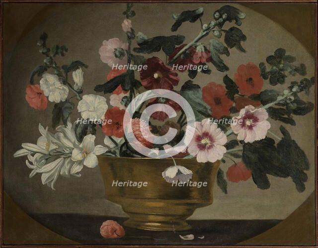 Catino con fiori, c1635-1640. Creator: Strozzi; Bernardo (1581-1644).