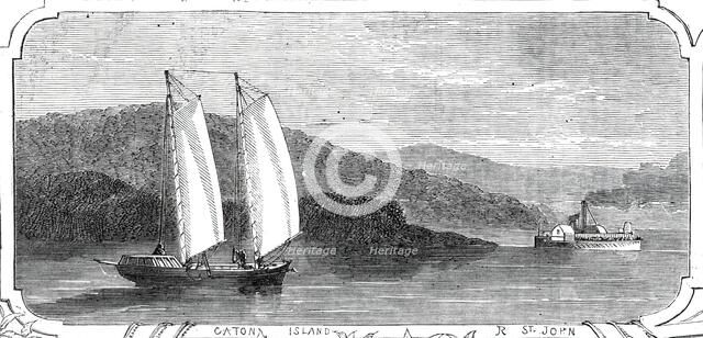Caton Island, River St. John, 1860. Creator: Smyth.