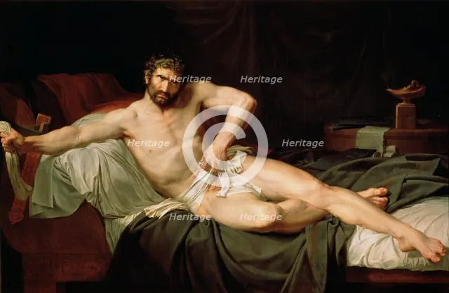 'Cato Uticensis', c1795.  Artist: Guillaume Lethiere