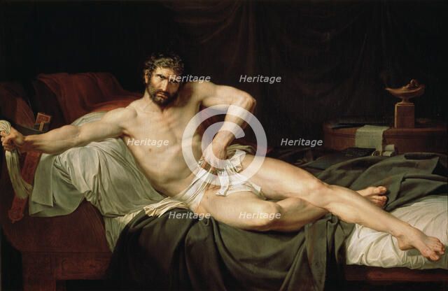 'Cato Uticensis', c1795.  Artist: Guillaume Lethiere