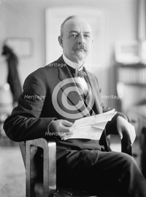 Cato Sells, Commr., Bureau of Indian Affairs, Interior Department, 1914. Creator: Harris & Ewing.