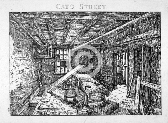 Cato Street conspiracy, 1820. Artist: William Henry Harriott