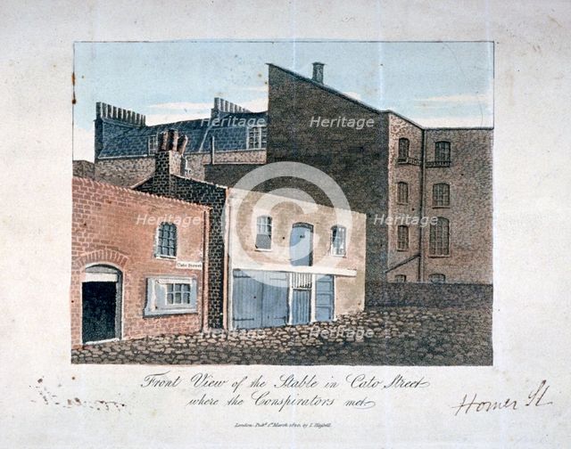 Cato Street conspiracy, 1820. Artist: Anon