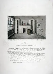 Cato Street conspiracy, 1820. Artist: F Moser