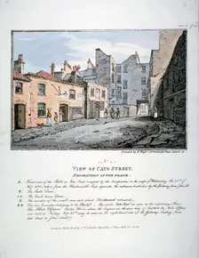 Cato Street, Marylebone, London, 1820. Artist: F Moser