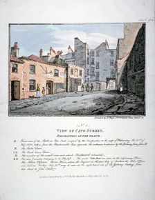 Cato Street, Marylebone, London, 1820. Artist: F Moser