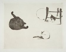 Cats, 1868-69. Creator: Edouard Manet