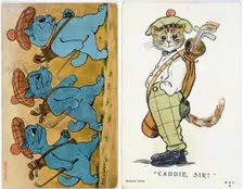 Cats with a golfing theme, c1910. Creator: Unknown