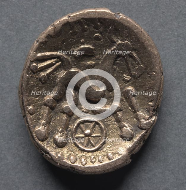 Catti Stater of the Dobunni (obverse), c. 40 B.C.. Creator: Unknown.