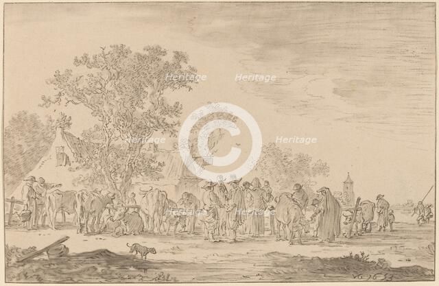 Cattle Market, 1767. Creator: Cornelis Ploos van Amstel.