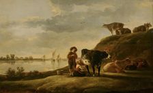 Cattle by a River. Creator: Aelbert Cuyp
