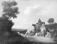 Cattle by a Watering Place, 1645-1670. Creator: Jacob Weyer