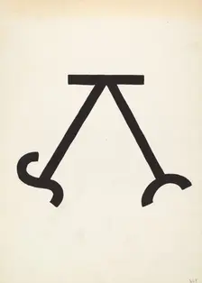 Cattle Brand, c. 1936. Creator: J.Henry Marley