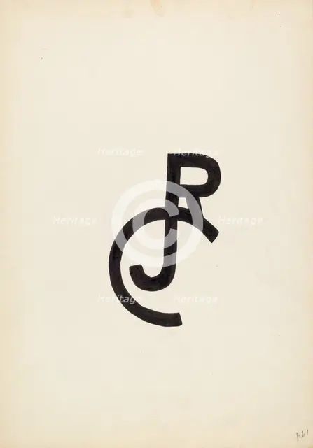 Cattle Brand, c. 1936. Creator: J.Henry Marley.