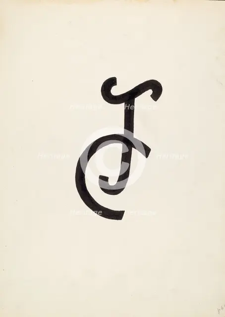 Cattle Brand, c. 1936. Creator: J.Henry Marley.