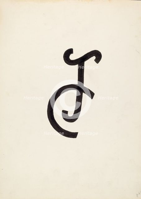 Cattle Brand, c. 1936. Creator: J.Henry Marley.